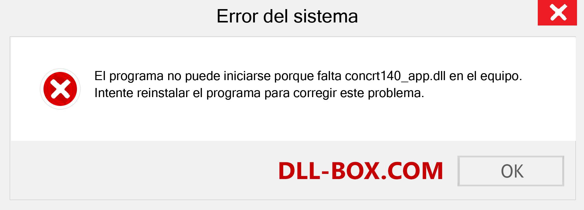 ¿Falta el archivo concrt140_app.dll ?. Descargar para Windows 7, 8, 10 - Corregir concrt140_app dll Missing Error en Windows, fotos, imágenes